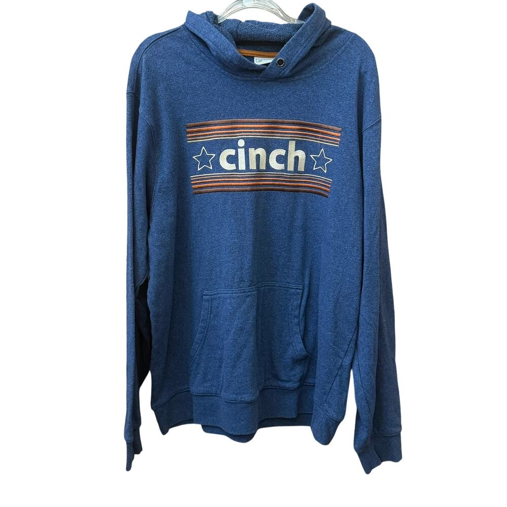 Cinch Mens Logo Hoodie Sweatshirt Size XL Rodeo Cowboy Western Casual